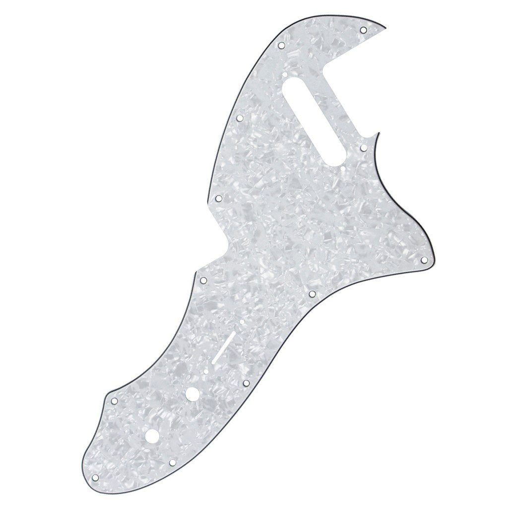 FLEOR 4Ply White Pearl TL Pickguard Guitar Pick Guard Plate with Screws Fit 69 TL Thinline Re-issue Guitar Part